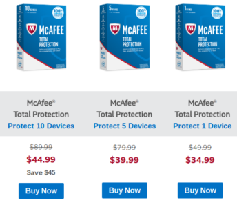 mcafee total protection